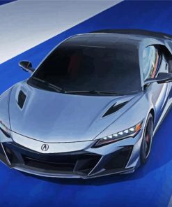 Grey Acura NSX paint by number