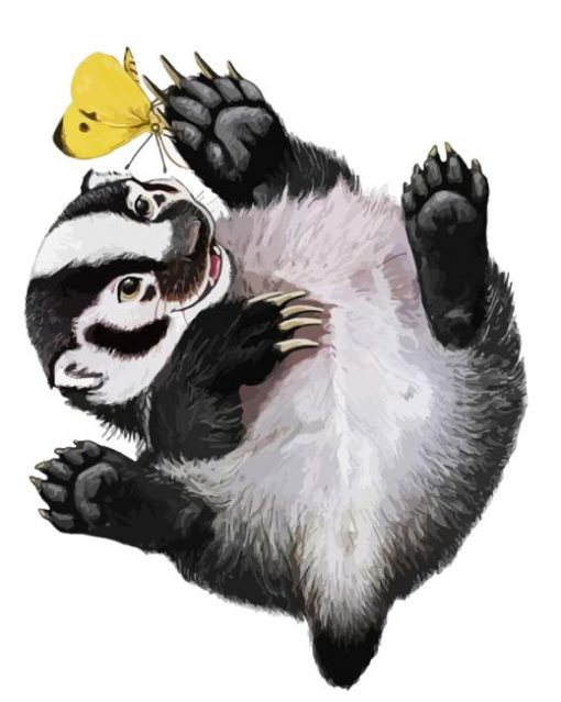 Happy European Badger paint by number