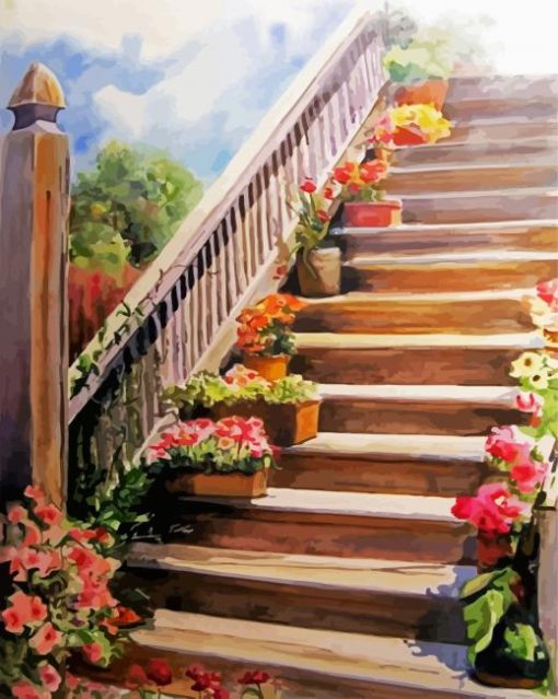 Haeven Stairway paint by numbers