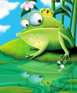 King Frog paint by number