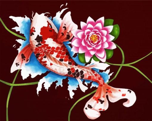 Koi Fish paint by numbers