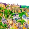 Luxembourg City paint by numbers