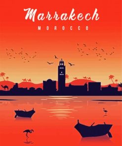 Marrakesh Morocco paint by number