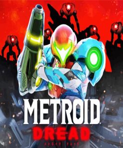 Metroid Dread Game Poster paint by number