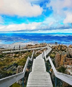 Mount Wellington Hobart Australia paint by number