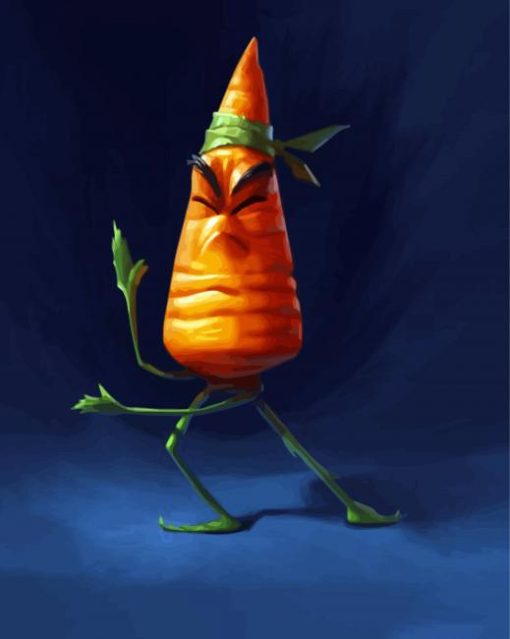 Ninja Carrot paint by number