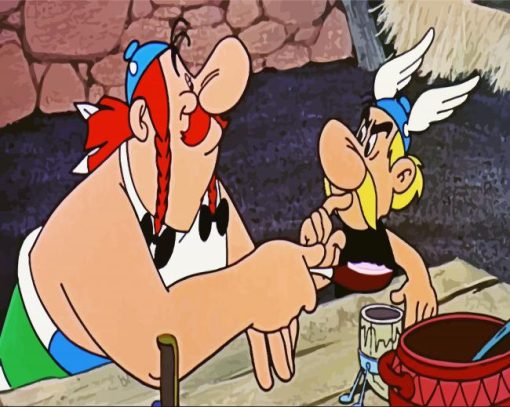 Obelix And Asterix paint by number