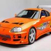 Orange Supra paint by number