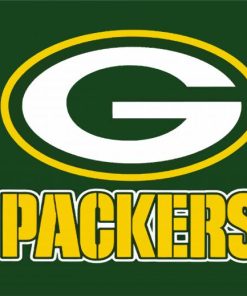 Packers Football Logo paint by number