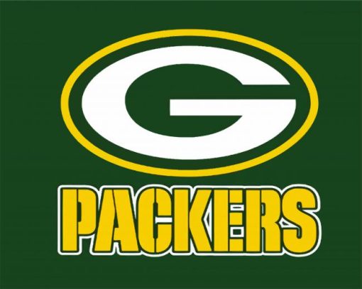 Packers Football Logo paint by number