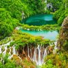 Plitvice Lakes National Park Croatia paint by number