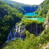 Plitvice Lakes paint by number