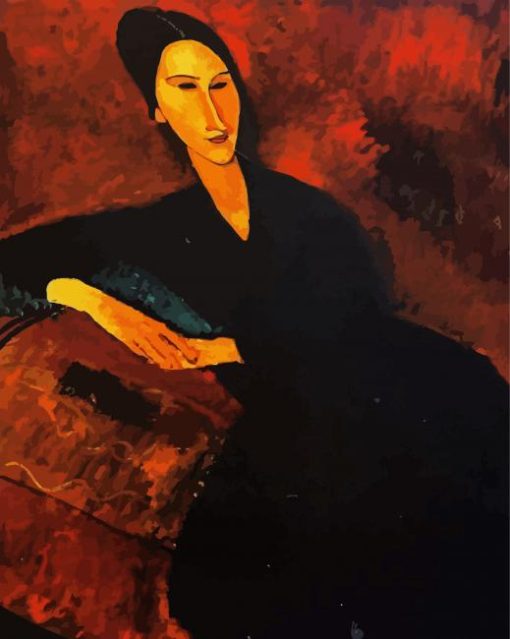 Portrait Of Anna Zborowska Modigliani paint by number