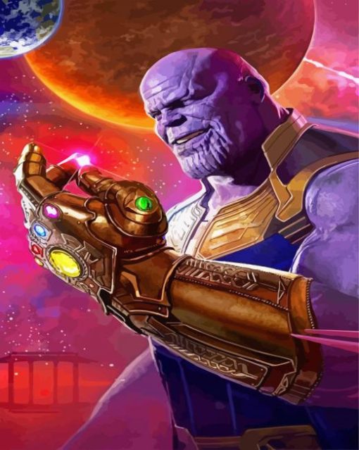 Powerful Thanos paint by number