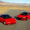 Red Acura NSX paint by numbers