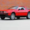 Red Delorean paint by number