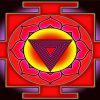 Red Yantra paint by numbers