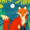 Red Fox paint by numbers