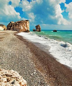 Rock Of Aphrodite Petra Tou Romiou Cyprus paint by number