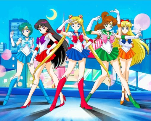 Sailor Moon Anime paint by numbers