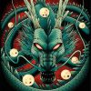 Scary Shenron paint by numbers