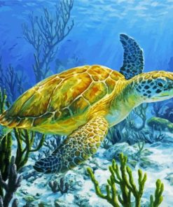 Sea Turtle paint by numbers