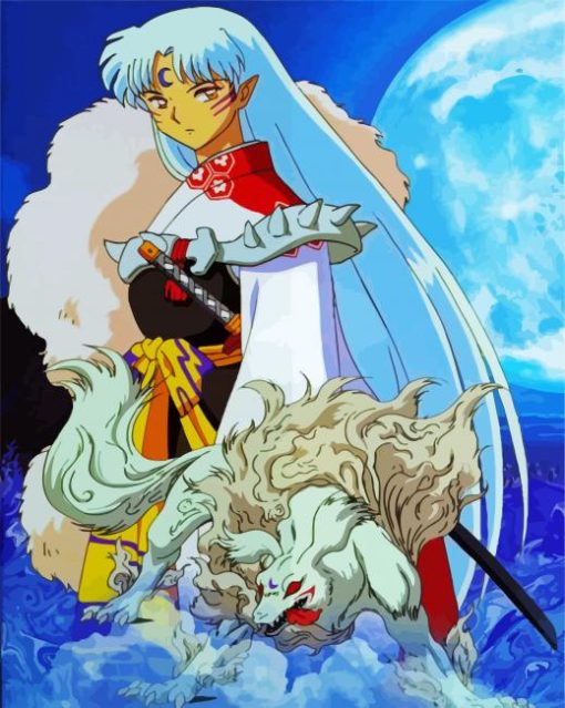 Sesshomaru Anime Boy paint by numbers