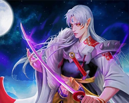 Sesshomaru Inuyasha Anime paint by number