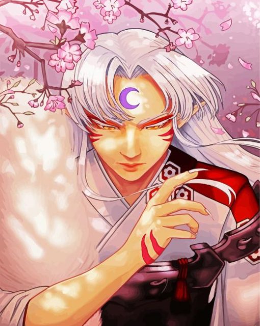 Sesshomaru Inuyasha paint by number