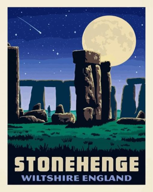 Stonehenge paint by number