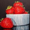 Strawberries Fruit paint by numbers