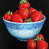 Strawberry Bowl paint by numbers