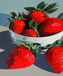 Strawberry Fruit paint by numbers