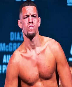 Strong Nate Diaz paint by numbers