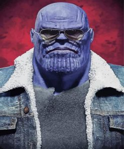 Stylish Thanos paint by number