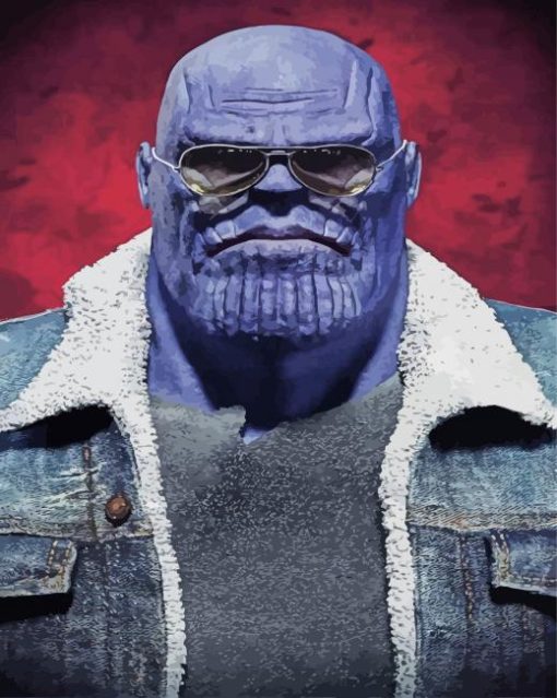 Stylish Thanos paint by number