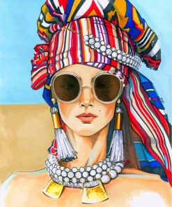 Stylish Woman paint by numbers