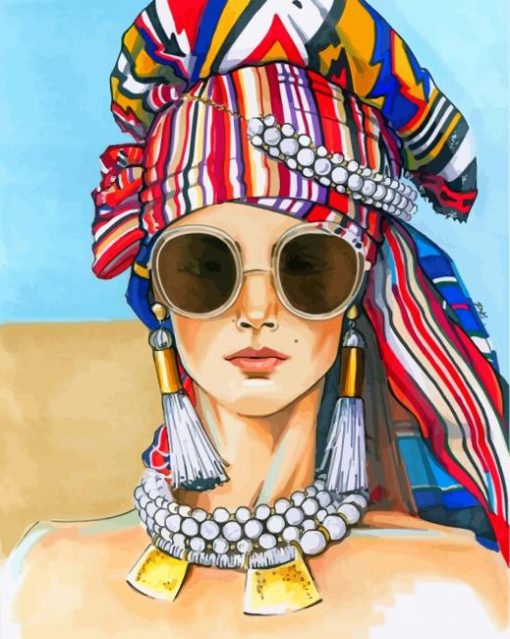 Stylish Woman paint by numbers