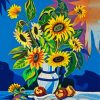 Sunflowers paint by numbers