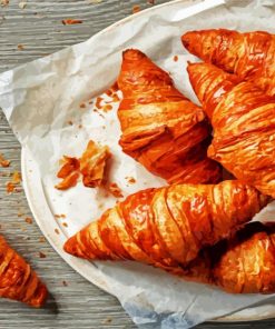 Tasty Croissants paint by number