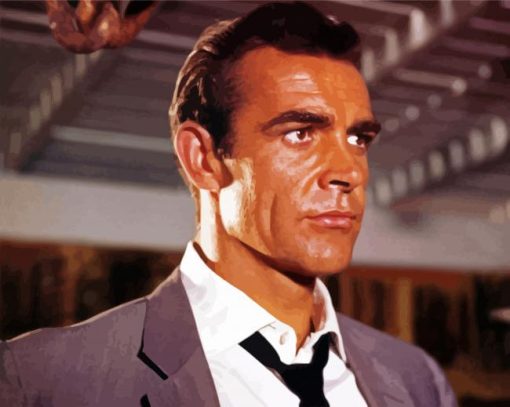 The Actor Sean Connery paint by numbers