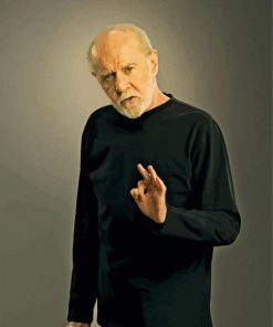 The Comedian George Carlin paint by numbers