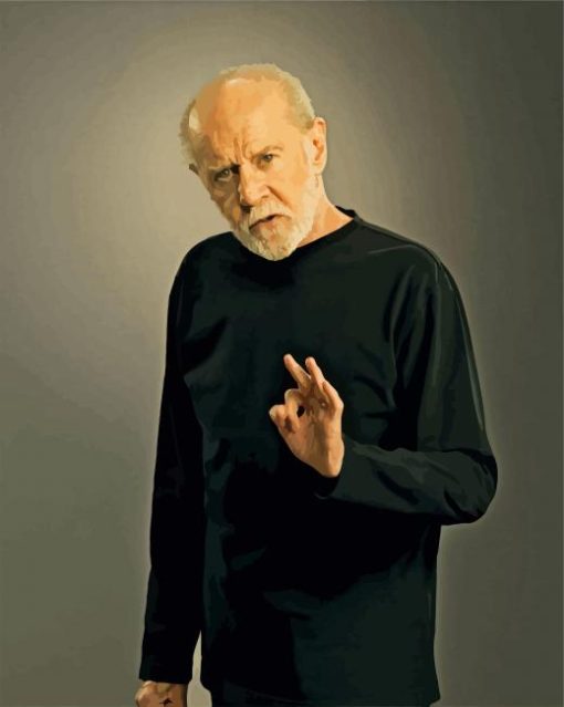 The Comedian George Carlin paint by numbers