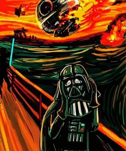 The Scream Vader paint by number