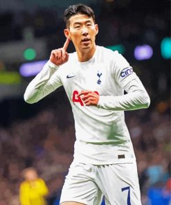 The South Korean Football Player Son Heung Min paint by numbers