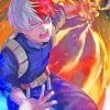 Todoroki Shouto paint by numbers