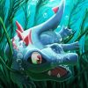 Totodile Pokemon paint by number