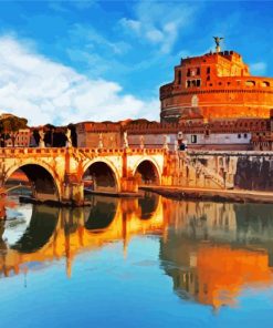 Vatikan Castel Sant Angelo paint by number