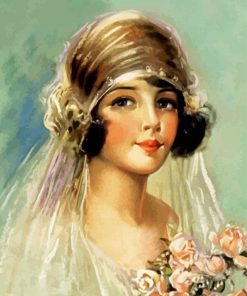 Vintage Deco Bride paint by numbers