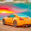 Yellow Coupe Car paint by number